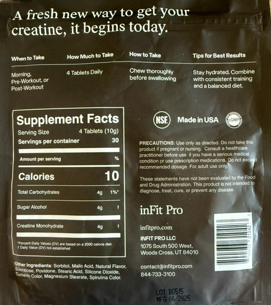 
                  
                    Creatine Tablets 120ct (Apple)
                  
                